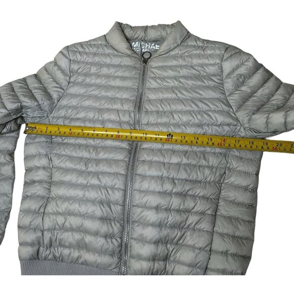 Michael Kors Women’s Packable Down Bomber Gray Jacket Small - Picture 10 of 11